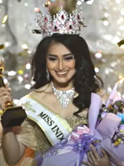 Momen penobatan Monica Kezia Sembiring sebagai Miss Indonesia 2024